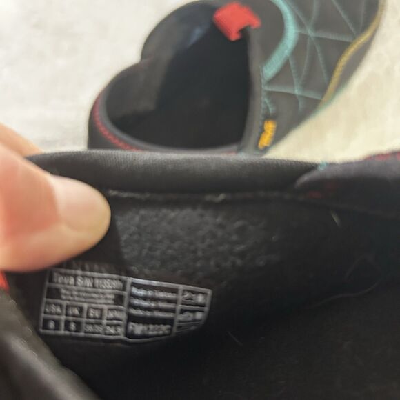 Teva Boys Size 6 Remember Slip On Shoes Black/Cadmium Green - Picture 8 of 8